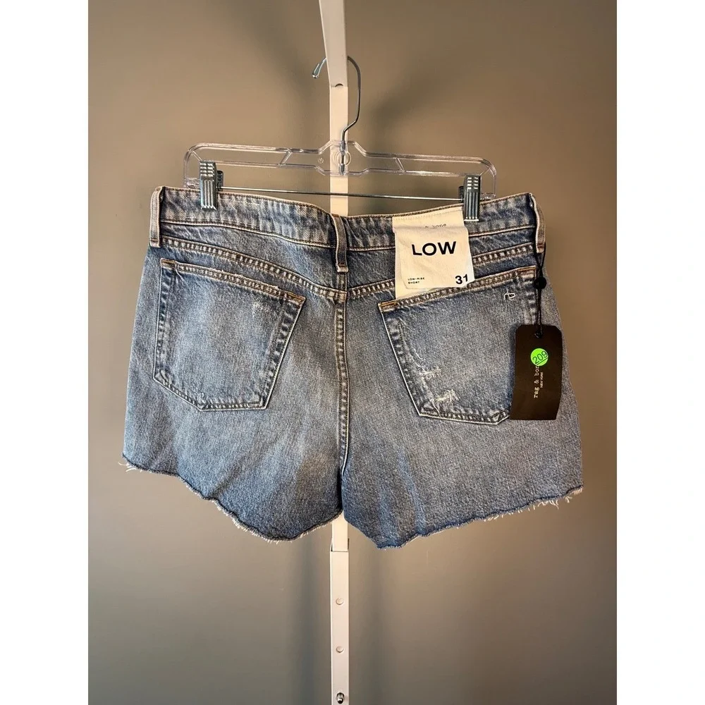 Rag & Bone Dre Denim Shorts‎ 31 Low Rise Cutoff Distressed Button Fly NWT